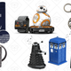 Star Trek Borg Cube Mug, $11 | Pi By Numbers T-Shirt, $10 | Doctor Who Bluetooth Speakers, $100 | BB-8 Sphero with Force Band, $160 | Game of Thrones Crest Keychains, $9